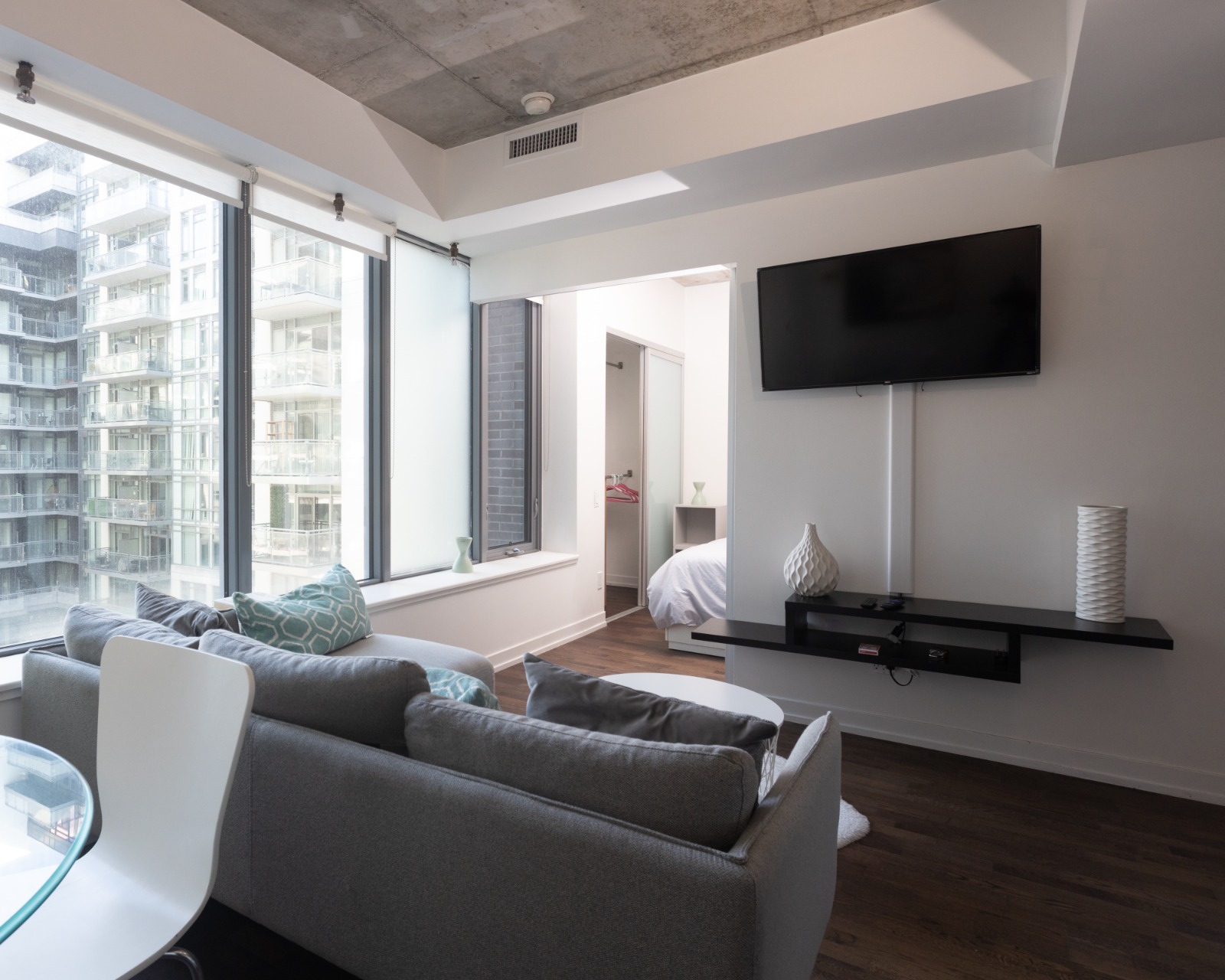 View from the suite windows