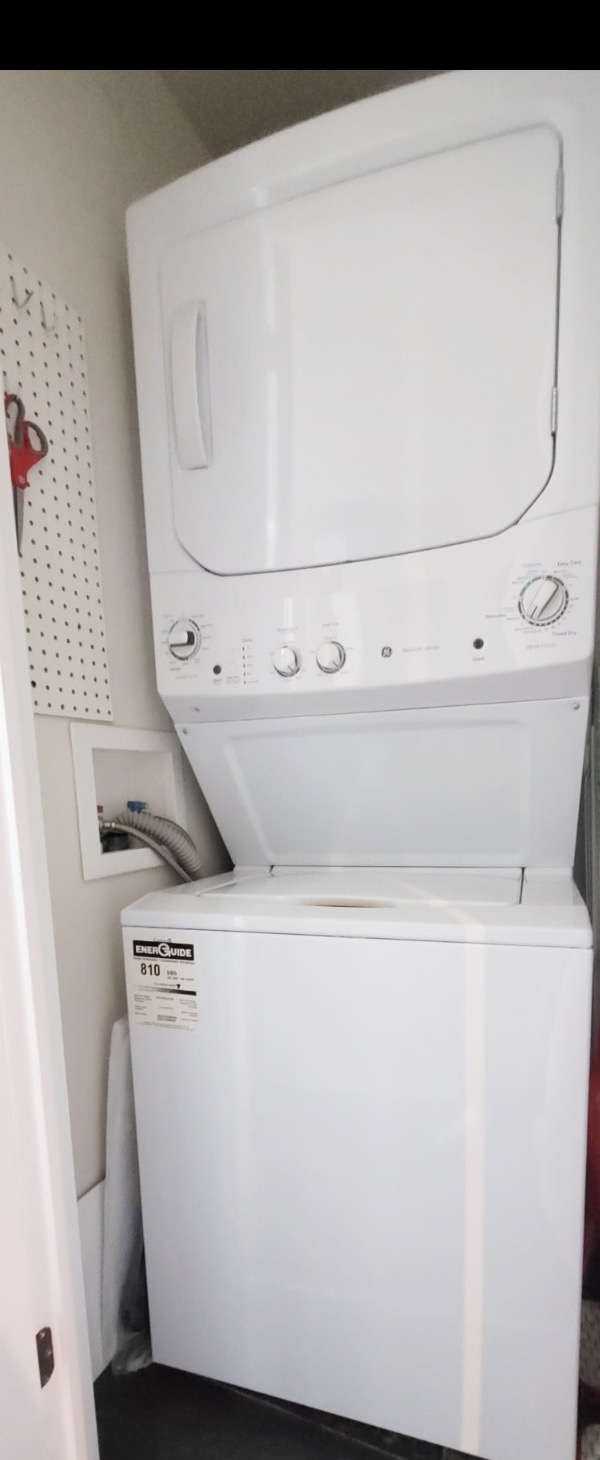 In-suite laundry washer and dryer